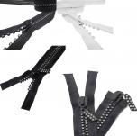 Fashion Strass Reißverschluss teilbar 