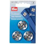 PRYM Annäh-Druckknöpfe MS 21 mm silberfarbig 