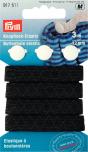 PRYM Knopfloch-Elastic mit 3 Knöpfen 12 mm schwarz 