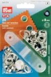 PRYM Ösen und Scheiben MS 8,0 mm silberfarbig 