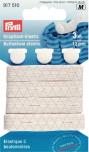 PRYM Knopfloch-Elastic mit 3 Knöpfen 12 mm weiß 