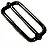 Metall Gurtversteller für Taschengurte 25mm schwarz 