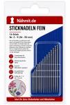 Sticknadeln fein 16 Stück Nr. 3 - 9 