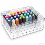 Große Acryl Garnbox für 80 Konen Nähgarne 