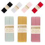 Nähmit - Jersey Schrägband - elastisches vorgefalztes Einfassband 3 Meter x 20mm 