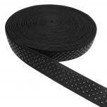 Noppen antirutsch Silikon Gummiband 25mm schwarz 