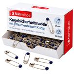 100 PRYM - Kugel-Sicherheitsnadeln, Nr.1, 34mm, silber 
