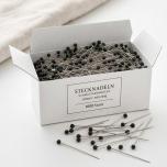 Multipackung Große Stecknadeln / Schwesternnadeln schwarz 1000St. 