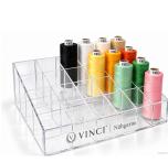 Nähmit 24er Acryl Nähgarn Ständer - Garnhalter transparent 