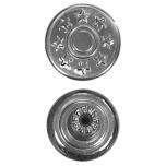 Jeansknöpfe 17mm - silber, Sofort lieferbar