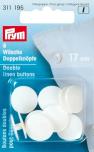 PRYM Wäsche-Doppelknöpfe KST 26'' 17 mm weiß 