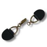Dufflecoat / Knebelverschluss mit Metallschnalle gold Schwarz 