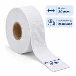 1 Rolle Gummiband 30mm weiss 25m Rolle 30mm weiss