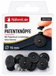 Nähmit - Patentknöpfe / Hosenknöpfe schwarz 