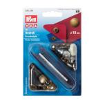 PRYM Anorak Druckknöpfe 15 mm altmessing 