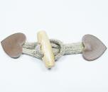 Kinder Knebelverschluss Herz Natur 