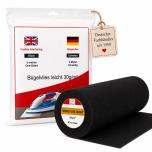 2 Meter Nähmit - Bügelvlies - Bügeleinlage SCHWARZ 580 - schwarz