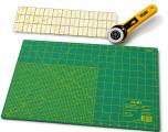 OLFA SUPER Patchwork Set mit 60x90cm Schneidematte 