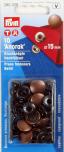 PRYM Nachfüllpackung Anorak Druckknöpfe 15 mm altkupfer 