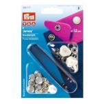 PRYM Jersey Druckknöpfe Perlkappe 12 mm 