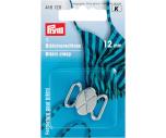 PRYM Bikini- und Gürtelverschluss MET 12 mm silberfarbig matt 