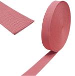 Baumwoll Taschengurt Gurtband 38mm Meterware 811 - perlrosa