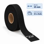 25mm schwarz, Sofort lieferbar