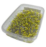 Multipackung Glaskopf Quilt Stecknadeln Lang gelb 1000St. 