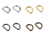 D-Ring Halbrundringe für Taschen 15mm 