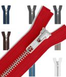 YKK Silber Metall Reißverschluss teilbar 