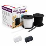 Nähmit - Formband 12mm schwarz & weiss 100m Rolle Bügelband 