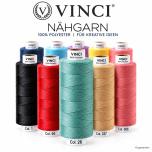 VINCI Allesnäher Nähgarn No. 120 – 500 m Universal Nähgarn 100% Polyester – freie Farbwahl 