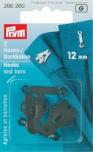 PRYM Hosenhaken und Stege ST schwarz 12 mm 