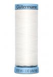 Gütermann Reine Seide 100m Seidengarn / FB: weiss 800 - Weiss