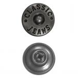 Patentknöpfe 17mm - altsilber, Sofort lieferbar