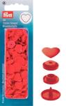 PRYM Color Snaps Druckknöpfe Herz rot 