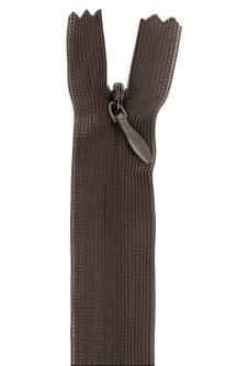 YKK Reißverschluss Nahtverdeckt 60cm - Nahtfein verschiedene Farben 916 - schwarzbraun