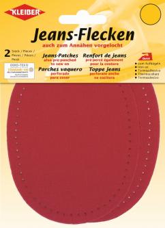 Kleiber Jeans Aufbügel Flecken oval 2 St. rot 820 - rot
