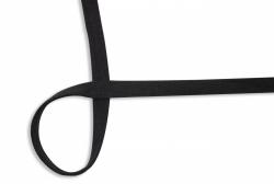 Flachkordel Baumwolle Kordel Meterware 580 - schwarz