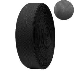 50m Rolle Baumwoll Nahtband 10mm 15mm 20mm 30mm 40mm schwarz weiss Köperband 580 - schwarz | 40mm