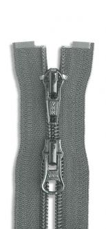 YKK 2-Wege Spiral Kunststoff Reißverschluss Zweiwege teilbar 578 - mausgrau