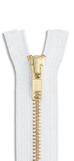 YKK Jeans Reißverschluss gold 501 - weiss | 16cm