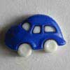 Kinderknopf blau Auto 20mm 