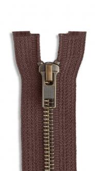 Extra Stark Metall Motorrad Reißverschluss nicht teilbar 570 - braun