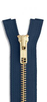 YKK Jeans Reißverschluss gold 058 - marine | 20cm
