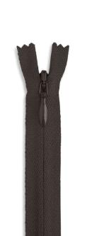 YKK Reißverschluss Nahtverdeckt 60cm - Nahtfein verschiedene Farben 916 - schwarzbraun