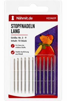 Stopfnadeln lang 10 Stück Nr. 3 - 9 
