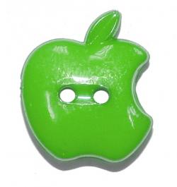 Kinderknopf Apfel design 20mm grün 