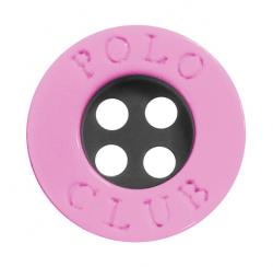 Kunststoff Polo Club Hemdenknopf rosa 11mm 