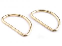 D-Ring Halbrundringe für Taschen 40mm Gold